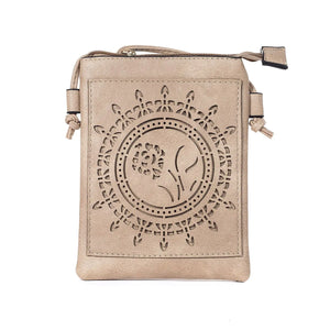 #Rose Cut Out Phone Crossbody Bag