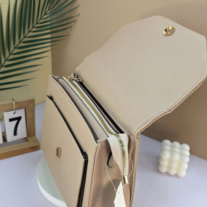 #Gold Heart Detail Crossbody Bag