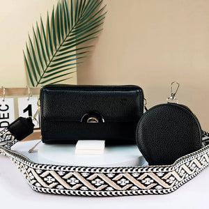 #Crossbody Bag With Attachable Coin Purse & Strap