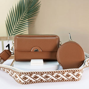 #Crossbody Bag With Attachable Coin Purse & Strap