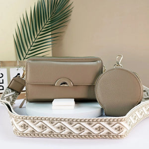 #Crossbody Bag With Attachable Coin Purse & Strap