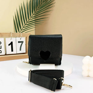 #Mini Crossbody Bag With Heart Clasp
