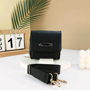 #Mini Crossbody Bag With Gold Detail