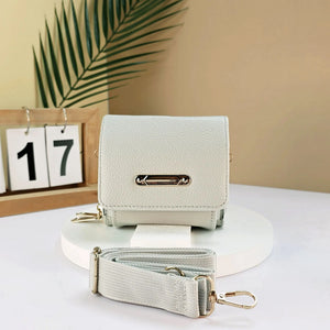 #Mini Crossbody Bag With Gold Detail