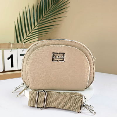 #3 Tier Zip Compartment Purse Bag