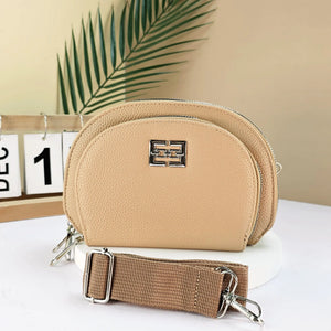 #3 Tier Zip Compartment Purse Bag