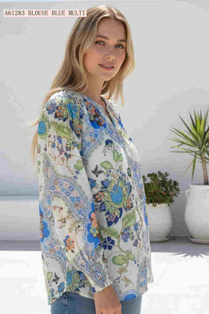 Gardenia Long Sleeve Button Up Blouse