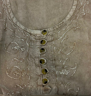 Bohemia Stonewash Top With Sleeves