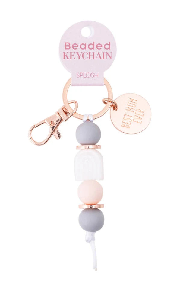 MOTHERS DAY BEST MUM SILICONE KEYRING