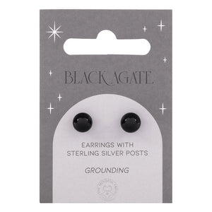 Crystal Stud Earrings With Sterling Silver Posts