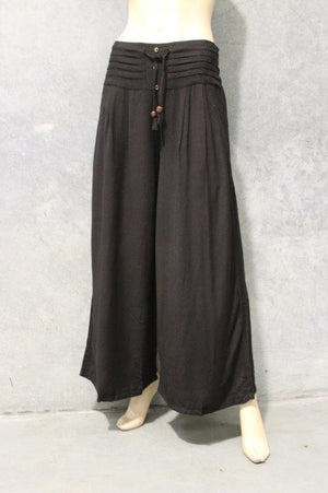 #Wide Leg Pleat Waist Band Pants