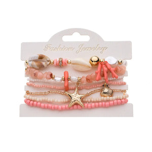 Elastic Bracelet Set - Pretty In Pink