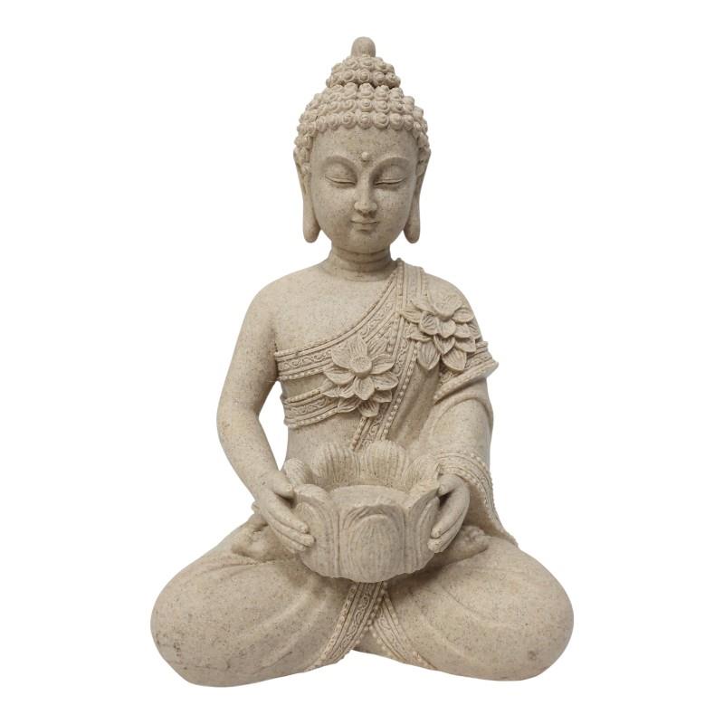 Sitting Buddha With Tealight Holder