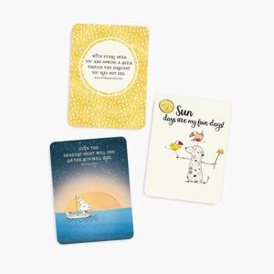BOXED AFFIRMATION CARDS A LITTLE BOX OF  SUNSHINE