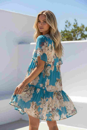 #Gardenia Babydoll Mini Dress