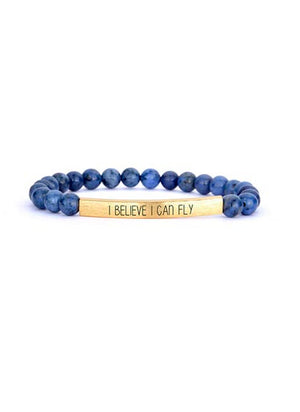 Inspirational Bar Bracelet With Stones