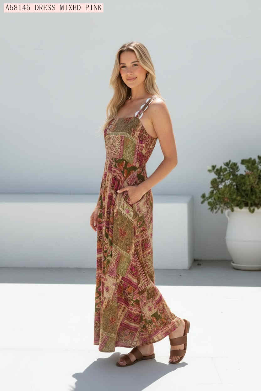 Penny Patchwork Maxi Dress
