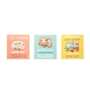 Caravan Set Of 3 Dishcloths