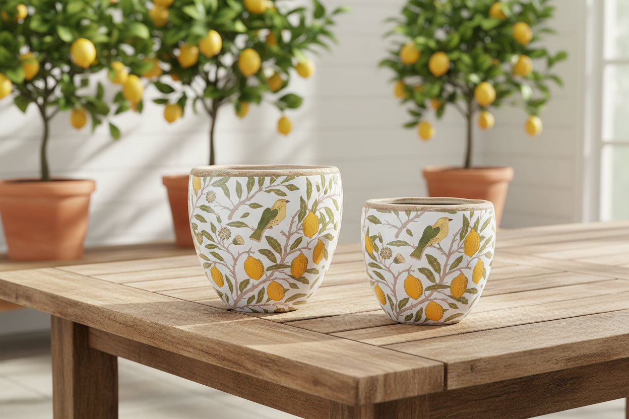 VINTAGE PLANTER LEMON