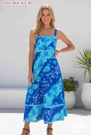 Bianca Floral RicRac Maxi Dress