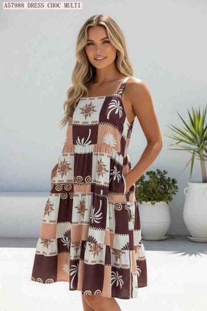 Sunny Palm Mini Dress