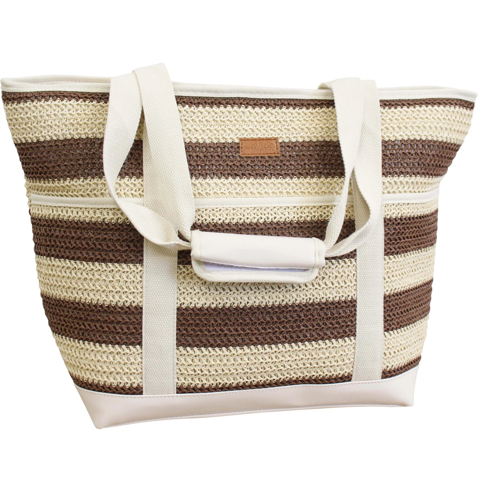 BEACH COOLER CANVAS TOTE
