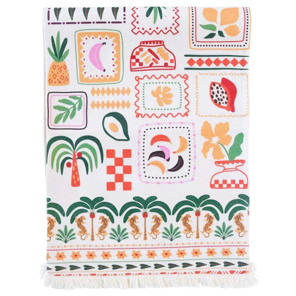 Table Runner Funky Postcard