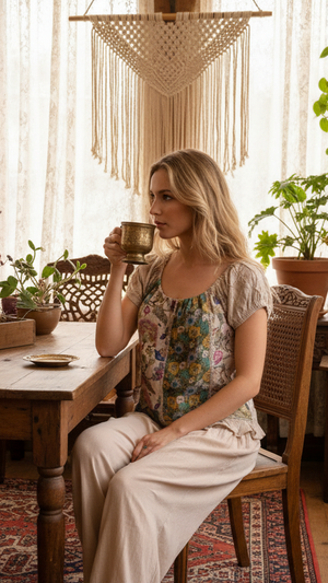 #Floral Romance Top