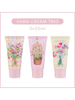 Heathcote & Ivory Sweet Pea Hand Cream Trio