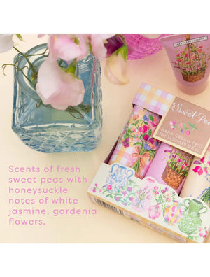 Heathcote & Ivory Sweet Pea Hand Cream Trio