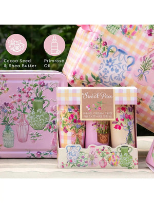 Heathcote & Ivory Sweet Pea Hand Cream Trio