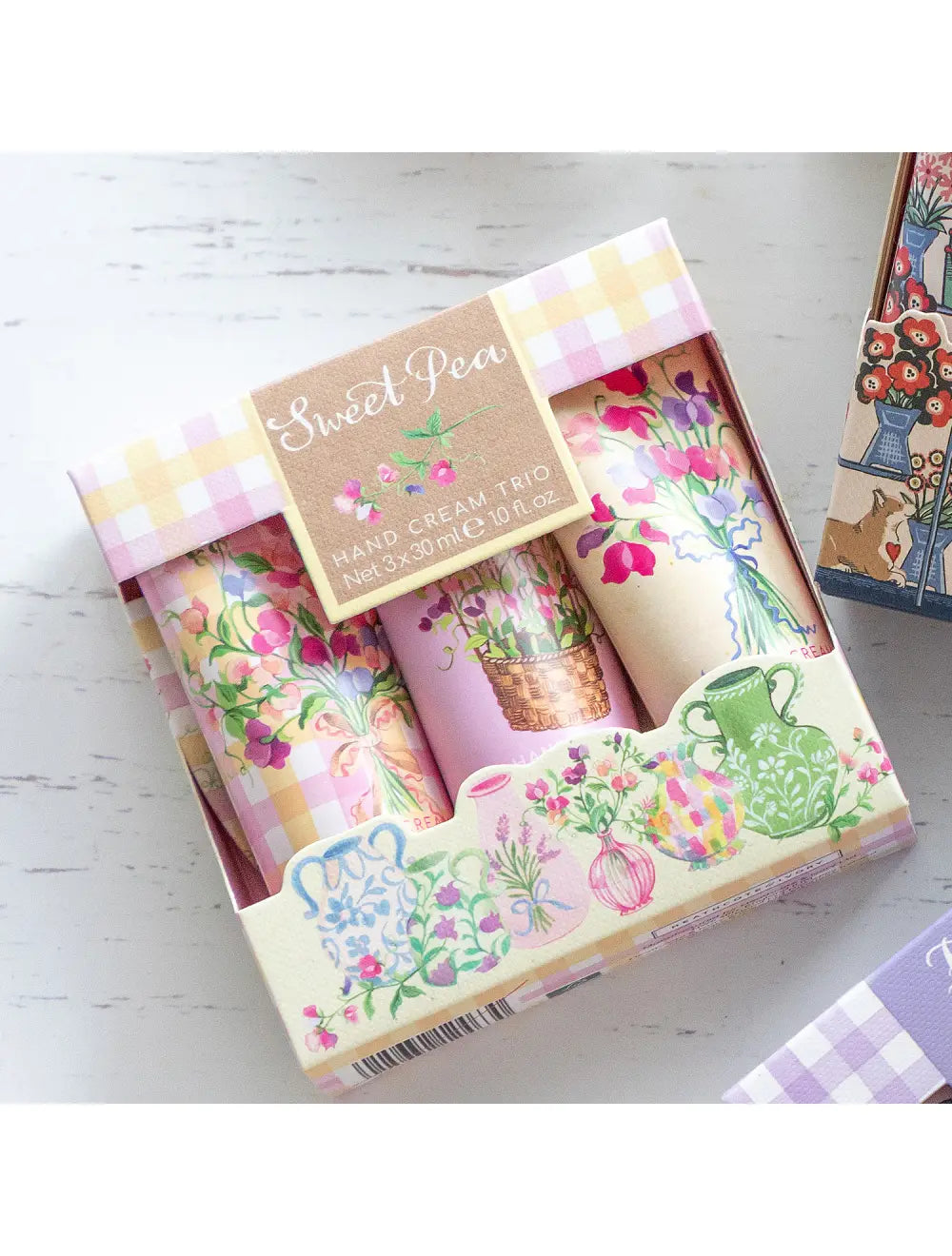 Heathcote & Ivory Sweet Pea Hand Cream Trio