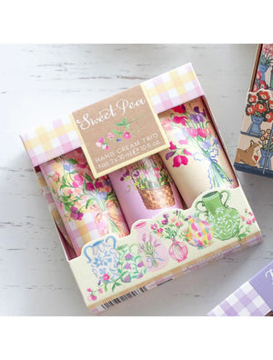 Heathcote & Ivory Sweet Pea Hand Cream Trio