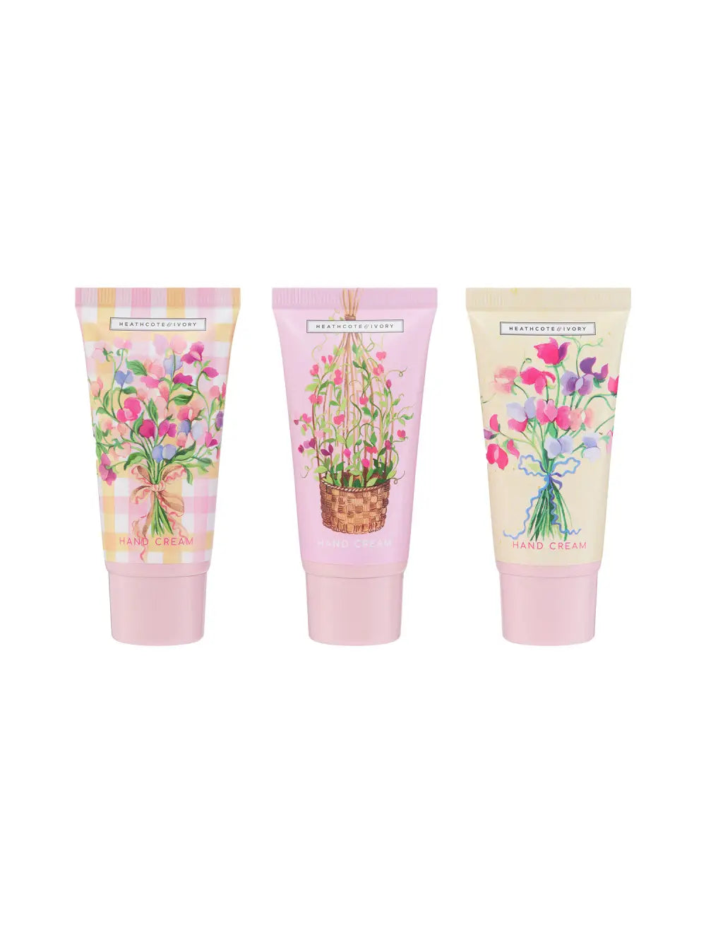 Heathcote & Ivory Sweet Pea Hand Cream Trio