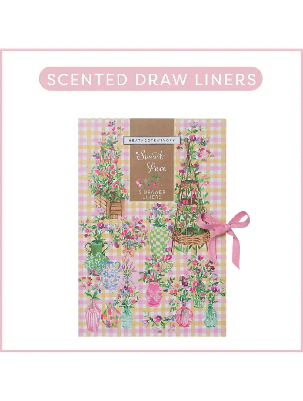 Heathcote & Ivory Sweet Pea Scented Drawer Liners