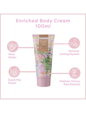 Heathcote & Ivory Sweet Pea Radiant Skin Essentials Tin