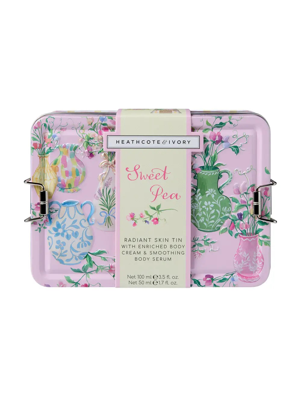 Heathcote & Ivory Sweet Pea Radiant Skin Essentials Tin