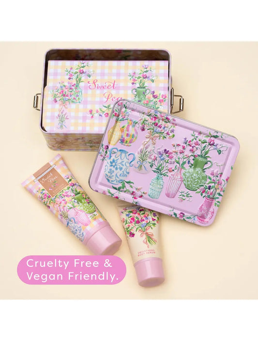 Heathcote & Ivory Sweet Pea Radiant Skin Essentials Tin