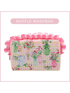 Heathcote & Ivory Sweet Pea Ruffle Cosmetic Bag