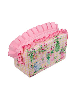 Heathcote & Ivory Sweet Pea Ruffle Cosmetic Bag