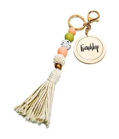 BEADED BLISS MACRAME K/RING