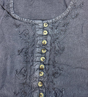 Bohemia Stonewash Top With Sleeves