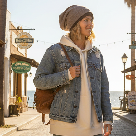 #Stretchy Slouch Beanie