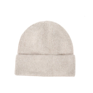 #Plain Knitted Beanie With Sequins
