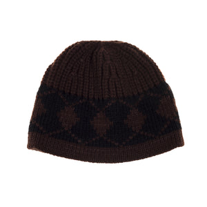 #Knitted Argyle Bucket Hat