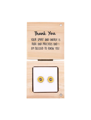 Heart & Soul Earring in Wood Box