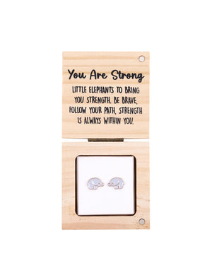 Heart & Soul Earring in Wood Box