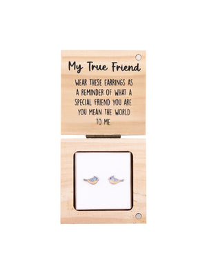 Heart & Soul Earring in Wood Box