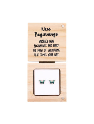 Heart & Soul Earring in Wood Box