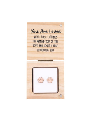 Heart & Soul Earring in Wood Box